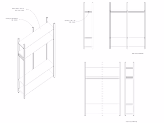 Diseño de Interiores - Mobiliario para taller de vestuario