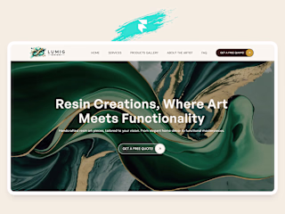 LumiG Designs - Resin Art Website