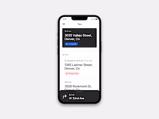 Driver app redesign