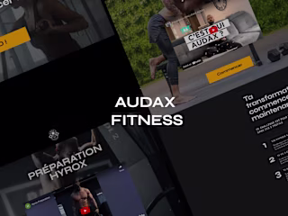 Audax Fitness - Web Design in Showit
