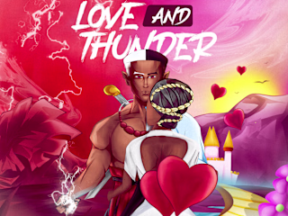 Illustrated album cover art