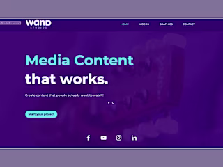 Website development for Wand Studios