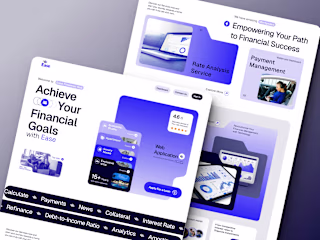 Ease-Financial Firm Landing Page Design ✧Figma✧