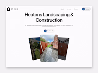 Heatons Landscaping - Framer Construction Website