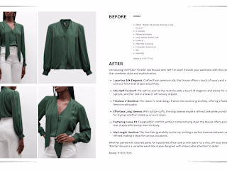 Product Descriptions for Luxury Department Store
