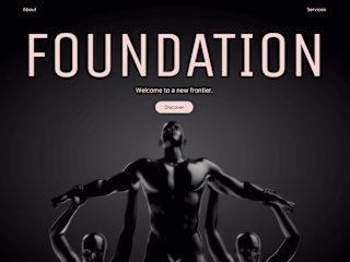 Foundation - Landing Page with Custom 3D Model
