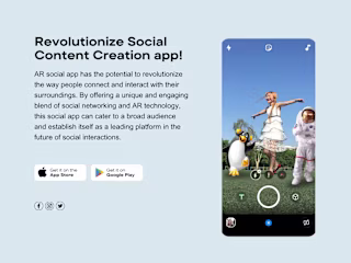 Augmented Reality Social Network for iOS and Android