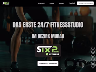 A framer website for a local gym called Sixpackfitness