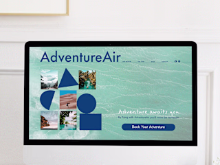 Above the fold Web Page Design - Airline