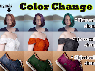 Hair and Dress Color Transformation