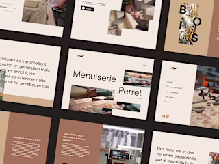 Responsive web development for Menuiserie Perret 