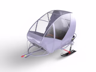 Snowmobile Sled 3d model