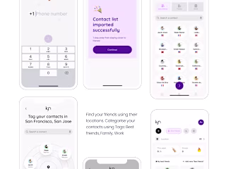 Kyn - mobile app for contact management creation from scratch
