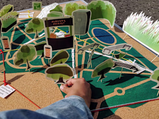 Community integration through green spaces.