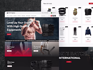 Sport Equipment E-commerce Website UI/UX