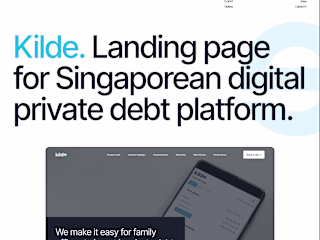 Kilde – landing page for digital private debt platform