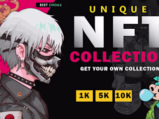 I will create unique nft art or generate 1k,5k, 10k nft 
