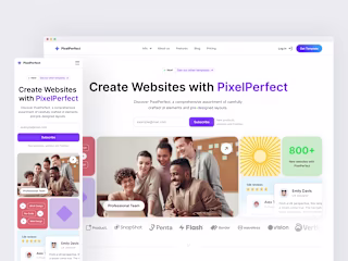 PixelPerfect—Website Landing page