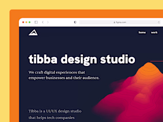 Tibba: a design studio website 