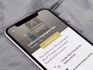 Museum Audio Guide - App Design