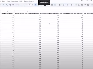 Automated Spreadsheet Data Processing