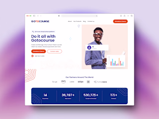 Gotocourse - An Edutech landing page website 
