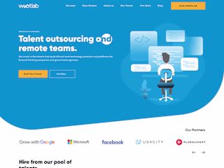 Wootlab Talent recruitment Websit UX design