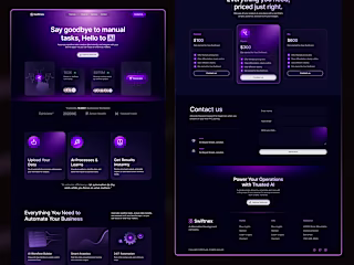 AI Agents – Smart Automation Landing Page | Clean SaaS UI/UX