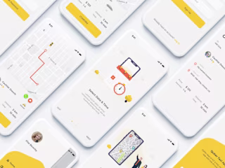 QUBER Taxi App UI UX Kit
