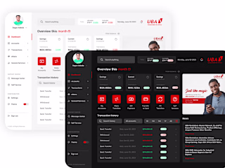 UI Redesign for Bank Internet Banking Web App