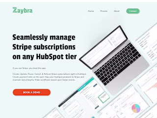 Zaybra Landing Page