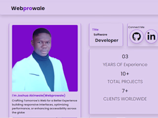 Webprowale || Software Developer