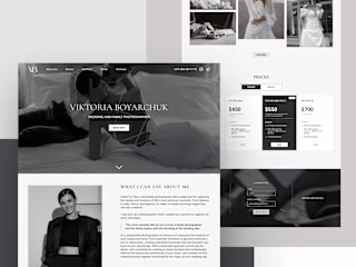 Photographer Portfolio Landing Page