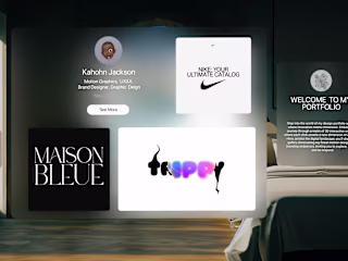 🌐Apple Vision Portfolio | Interactive Spline Design🌐