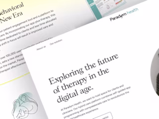 Website Development for Healthcare Tech Startup