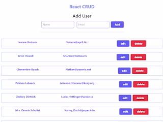 React CRUD Operations