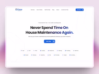 Ease — Redesign in Framer