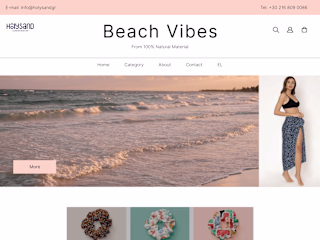 E-commerce Platform User Interface For HolySand Website
