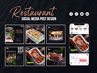 Restaurant Social Media Post Design