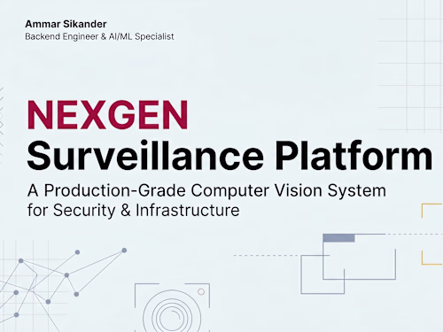 Advanced Computer Vision Platform for Real-Time Monitoring