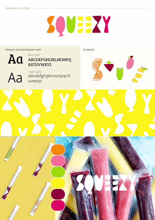 Squeezy - Ice Pops Branding