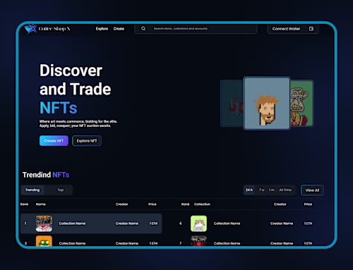 Coffee Shop X – NFT Trading & Discovery Platform