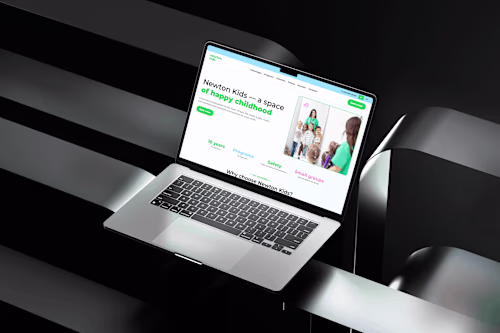 Landing Page for a Private Kindergarten
