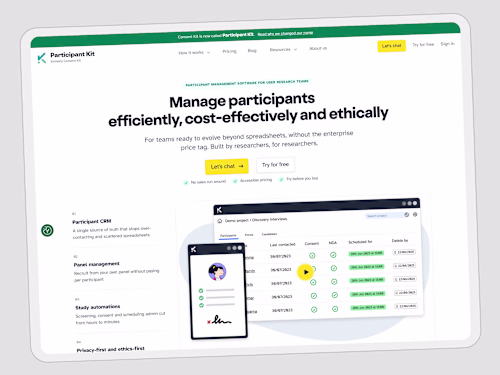ParticipantKit — Research Management Platform