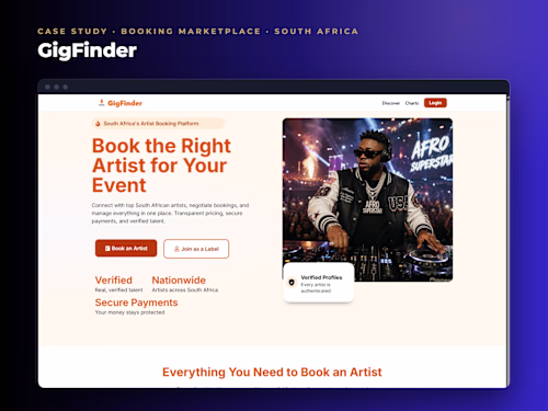 GigFinder: an artist booking marketplace on WordPress