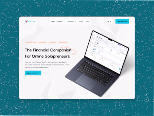 Landing Page Redesign for Finotor