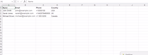Data Entry Practice
A sample project
