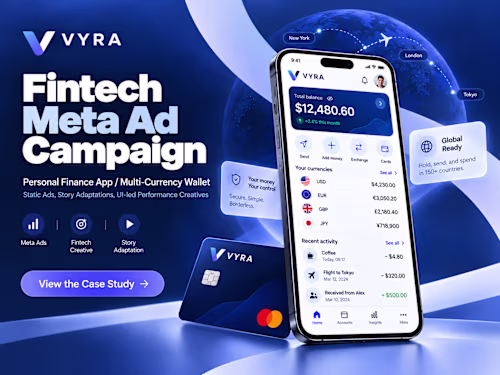 Fintech Meta Ads Creative Design | App Campaign