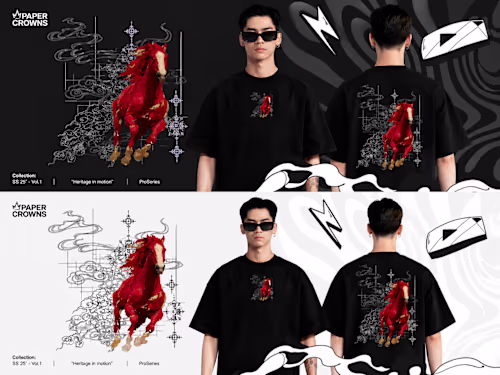 Custom Apparel Graphics for Clothing Brand