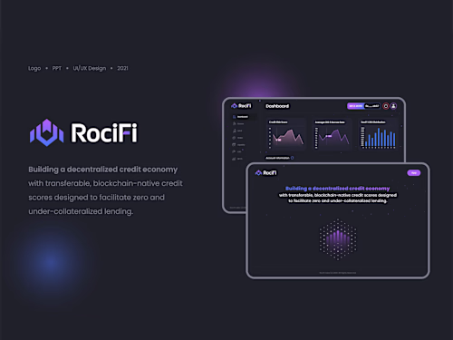 RociFi - Logo, PPT and UI/UX Design
